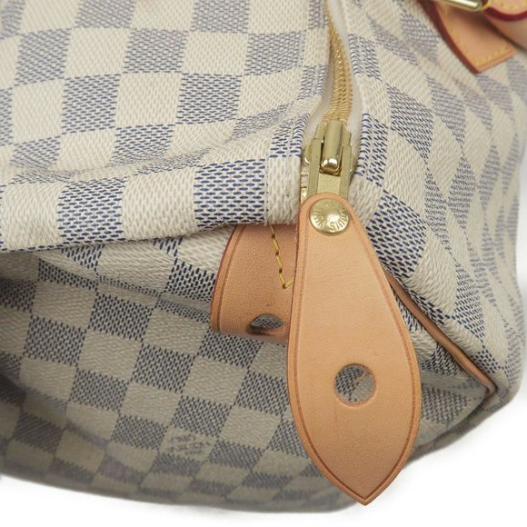 new 2021 Auth Louis Vuitton Speedy 35 damier azur - Picture 7 of 9